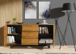 Mex Furniture LTD Sideboard 140cm Loft / Industrial in Brown - thumbnail 8