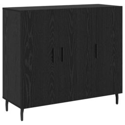 Berkfield Home Sideboard with Storage with Door Black 90 x 34 x 80 cm Engineered wood - thumbnail 2
