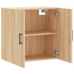 Berkfield Home Wall Cabinet Sonoma Oak 60x31x60 cm Engineered Wood in Brown - Size: 60 x 31 x 60 cm - thumbnail 6