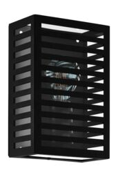 Eglo Alamonte 3 Metal IP44 Outdoor Wall Light in Black - thumbnail 1