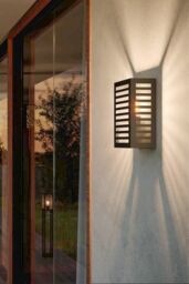 Eglo Alamonte 3 Metal IP44 Outdoor Wall Light in Black - thumbnail 3