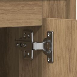 Berkfield Home Sideboard Artisan Oak 80x34x75 cm Engineered Wood in Brown - Size: 80 x 34 x 75 cm - thumbnail 9