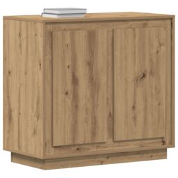 Berkfield Home Sideboard Artisan Oak 80x34x75 cm Engineered Wood in Brown - Size: 80 x 34 x 75 cm - thumbnail 3