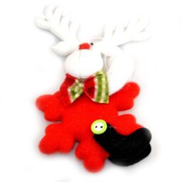 Shatchi 3 Soft Teddy Novelty Christmas Tree Hanging Decorations Xmas Decor ornaments in Red - thumbnail 5