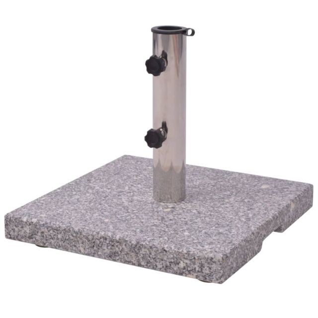Berkfield Home Granite Parasol Base Umbrella Holder 20kg in Grey - image 1