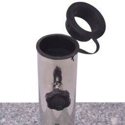 Berkfield Home Granite Parasol Base Umbrella Holder 20kg in Grey - thumbnail 3