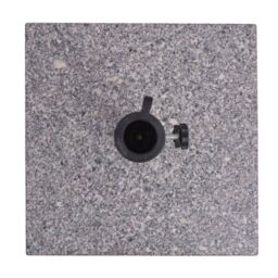 Berkfield Home Granite Parasol Base Umbrella Holder 20kg in Grey - thumbnail 4