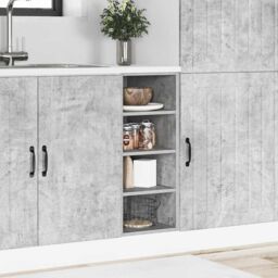 Berkfield Home Bottom Cabinet Concrete Grey 30x44, 5x81, 5 cm Engineered Wood - thumbnail 3