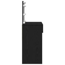 Berkfield Home Stunning Dressing Table with LED Black Oak 100x40x120 cm - Size: 100 x 40 x 120 cm - thumbnail 6
