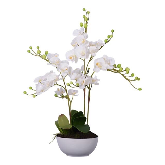 Orsina Fiori Artificial flowers Fiori White Orchid Plant - image 1