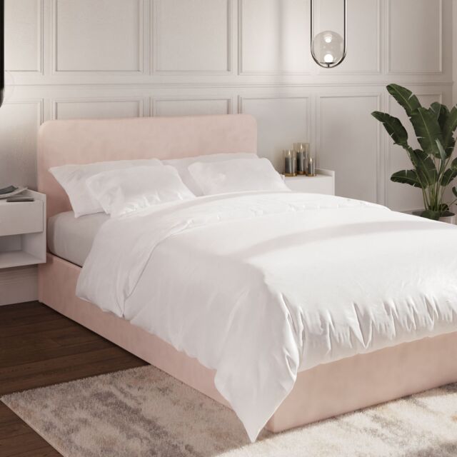 GFW Chiswick Ottoman Bed in Pink - Size: Single - image 1