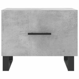 Berkfield Home Decorative Coffee Tables 2 pcs Concrete Grey 50x50x40 cm Engineer - Size: 50 x 50 x 40 cm - thumbnail 6