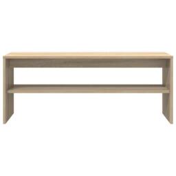 Berkfield Home TV Cabinet Sonoma Oak 100x40x40 cm Engineered Wood in Light Tan - Size: 100 x 40 x 40 cm - thumbnail 5