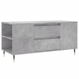 Berkfield Home Modern Coffee Table Concrete Grey 102x44.5x50 cm Engineered Wood - thumbnail 3
