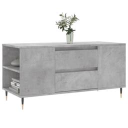 Berkfield Home Modern Coffee Table Concrete Grey 102x44.5x50 cm Engineered Wood - thumbnail 1