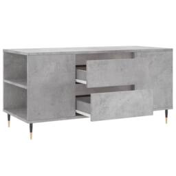 Berkfield Home Modern Coffee Table Concrete Grey 102x44.5x50 cm Engineered Wood - thumbnail 6