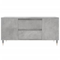 Berkfield Home Modern Coffee Table Concrete Grey 102x44.5x50 cm Engineered Wood - thumbnail 5