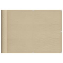 Berkfield Home Balcony Screen Beige 75x800 cm 100% Polyester Oxford - thumbnail 2