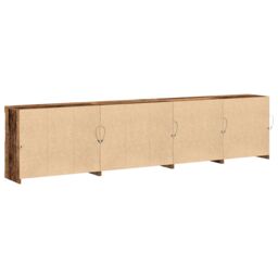 Berkfield Home Sideboard with LED Lights Old Wood 283x37x67 cm Engineered Wood in Brown - Size: 283 x 37 x 67 cm - thumbnail 8