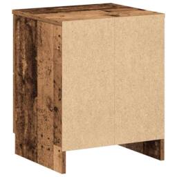 Berkfield Home Durable Bedside Cabinets 2 pcs with 2 Drawers Old Wood 40x36x50 cm in Brown - Size: 40 x 36 x 50 cm - thumbnail 8