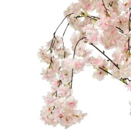 Wyld and Coco 190cm Pink Artificial Cherry Blossom Tree with Silk-Feel Flowers - thumbnail 3
