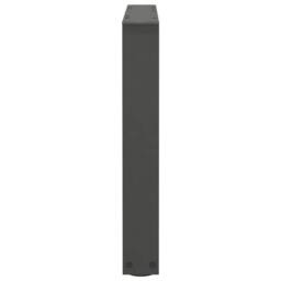Berkfield Home Modern Dining Table Legs V-Shape 2 pcs Anthracite 60x(42-43.3) cm in Charcoal - thumbnail 6