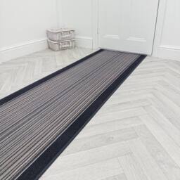 runrug Hallway Runner Rug - Non-Slip, Hardwearing, 5.4mm - 'Carnaby' in Grey - Size: 80 cm x 300 cm - thumbnail 6