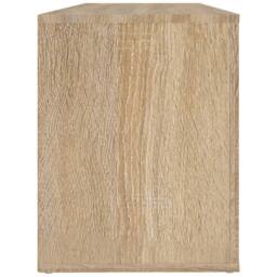 Berkfield Home Shoe Cabinet Sonoma Oak 100x35x45 cm Engineered Wood in Beige - Size: 100 x 35 x 45 cm - thumbnail 6