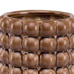 Lemon Pavilion Furniture and Decor Seville Collection Bubble Vase - Ceramic - L16 x W16 x H15cm - Caramel in Brown - thumbnail 2