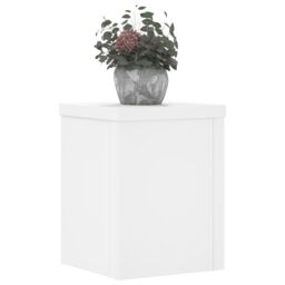 Berkfield Home Plant Stands 2 pcs White 15x15x20 cm Engineered Wood - Size: 15 x 15 x 20 cm - thumbnail 3