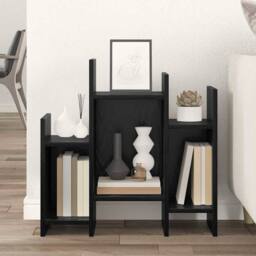 Berkfield Home Side Cabinet Black oak 60 x 26 x 60 cm Engineered wood - thumbnail 4