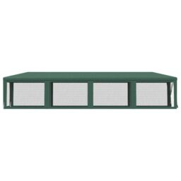 Berkfield Home Party Tent with 10 Mesh Sidewalls Green 3x12 m HDPE - thumbnail 4