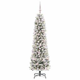 Berkfield Home Stunning Artificial Christmas Tree with 300 LEDs Green & white