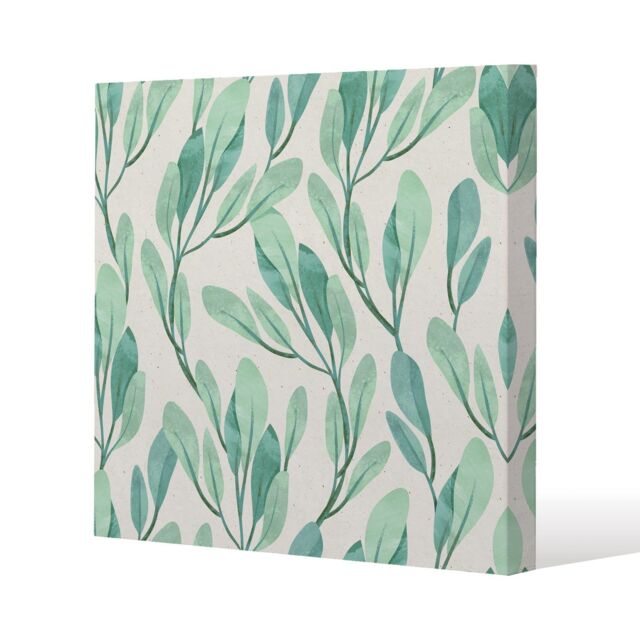 Benjamin Tate Design Watercolor botanical (Canvas Print) / 61 x 61 x 4cm in Natural - Size: 61 x 61 x 4 cm - image 1