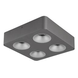 Netlighting Hangarau Semi Flush Ceiling Light Grey Dark LED 3000K - thumbnail 2