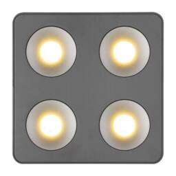 Netlighting Hangarau Semi Flush Ceiling Light Grey Dark LED 3000K - thumbnail 3