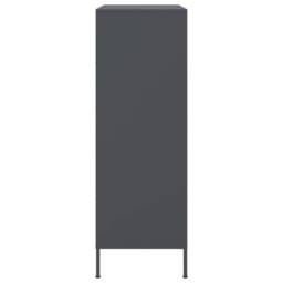 Berkfield Home Highboard Anthracite 68x39x113 cm Steel in Dark Grey - Size: 68 x 39 x 113 cm - thumbnail 7