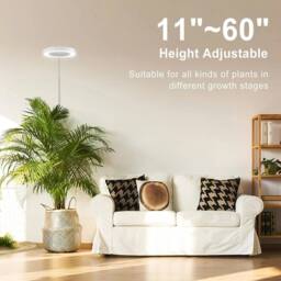 FLAVORA Large Halo Ring Full Spectrum LED Grow Light in White - Size: 100 cm x 100 cm - thumbnail 2