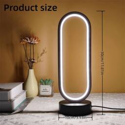 EONLION Three-Color Dimming LED Ring Lamp in Black - thumbnail 2
