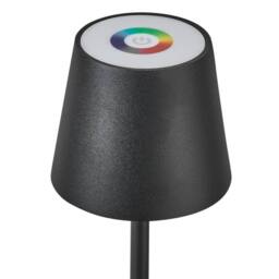 Wyld and Coco Table Lamp Black Painted Aluminium USB Charging Dimmer - thumbnail 5