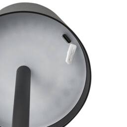 Wyld and Coco Table Lamp Black Painted Aluminium USB Charging Dimmer - thumbnail 7