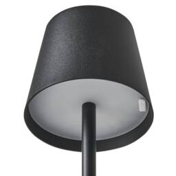 Wyld and Coco Table Lamp Black Painted Aluminium USB Charging Dimmer - thumbnail 6