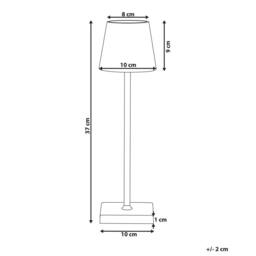 Wyld and Coco Table Lamp Black Painted Aluminium USB Charging Dimmer - thumbnail 3