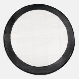 OHS Contrast Border Reversible Round Outdoor Garden Rug Waterproof Mat - Size: 170 cm diameter - thumbnail 4