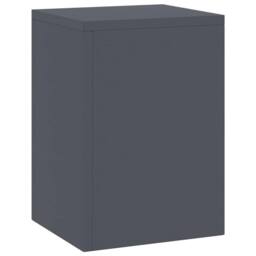 Berkfield Home Outdoor Plant Stands Pillar 2 pcs Anthracite 24x24x35 cm Steel in Dark Grey - Size: 24 x 24 x 35 cm - thumbnail 5