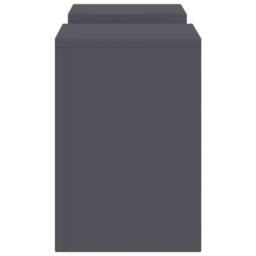 Berkfield Home Outdoor Plant Stands Pillar 2 pcs Anthracite 24x24x35 cm Steel in Dark Grey - Size: 24 x 24 x 35 cm - thumbnail 7