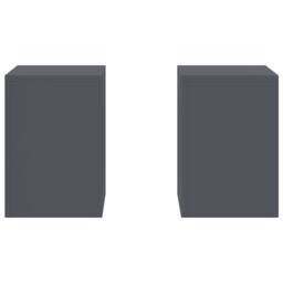 Berkfield Home Outdoor Plant Stands Pillar 2 pcs Anthracite 24x24x35 cm Steel in Dark Grey - Size: 24 x 24 x 35 cm - thumbnail 6