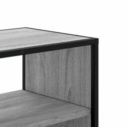 Berkfield Home TV Cabinet Grey Sonoma 80x31x39.5 cm Engineered Wood & Metal - thumbnail 7