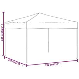 Berkfield Home Folding Party Tent Taupe 3x3 m in Beige - thumbnail 8