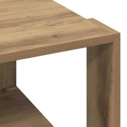 Berkfield Home Modern Coffee Table Artisan Oak 51, 5x51, 5x30 cm Engineered Wood in Brown - thumbnail 8